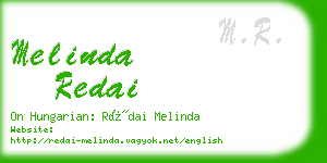 melinda redai business card